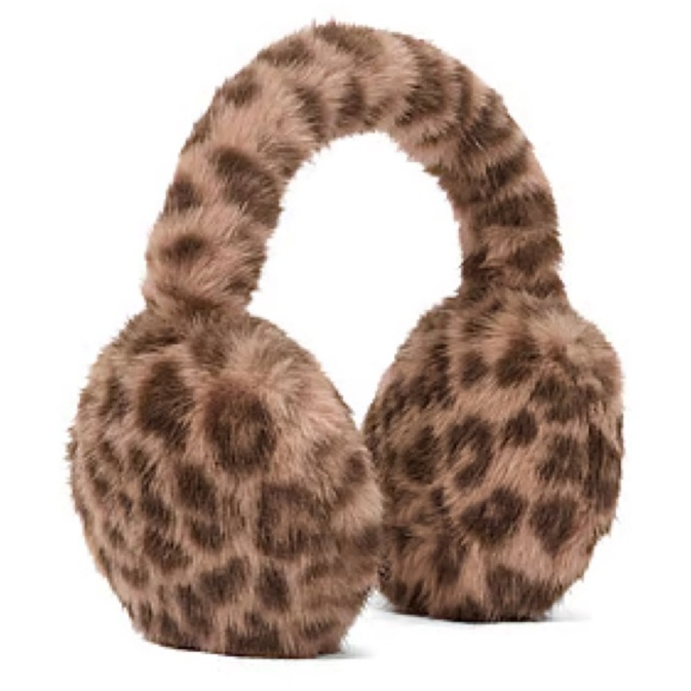 🔥🔥 Victoria's Secret Leopard Print Faux Fur Earmuffs - Brown! 🔥🔥